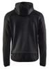 GEBREID VEST MET SOFTSHELL DONKERGRIJS/ZWART L 493021179799L  3351127