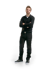 POLOSHIRT LANGE MOUW ZWART XL 338810509900XL  3353220