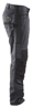 SERVICE WERKBROEK MET STRETCH ZONDER SPIJKERZAKKEN MEDIUM GRIJS/ZWART  3354746