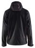 SOFTSHELL JACK MET CAPUCHON ZWART/ROOD M 475325169956M  3354749
