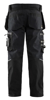 WERKBROEK MET STRETCHPANELEN EN SPIJKERZAKKEN ZWART C48 159913439900C4  3355040
