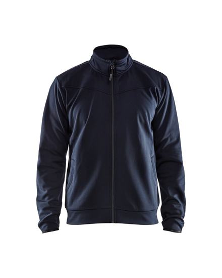 Afbeeldingen van SERVICE SWEATSHIRT MET RITS DONKER MARINEBLAUW/ZWART M 336225268699M