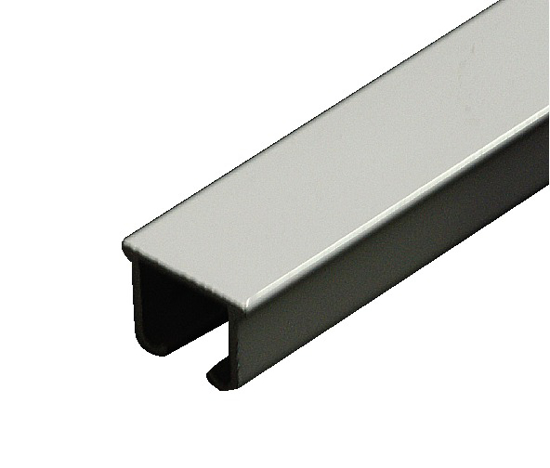 Afbeeldingen van HCO U-RAIL DE LUXE ALUMINIUM WIT GELAKT 13,5X19,5MM 100CM