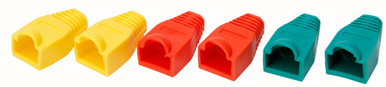 Afbeeldingen van MARKERINGSHULSJES VOOR RJ45 STEKKERS, 6 STUKS