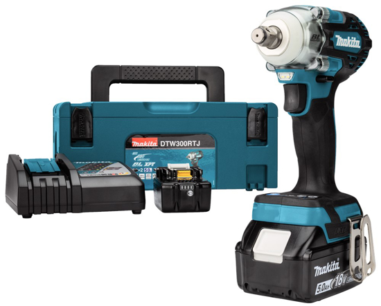 Afbeeldingen van MAKITA 18 V SLAGMOERSLEUTEL DTW300RTJ