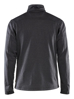 Afbeeldingen van PIQUE FLEECEVEST ZWART MELEE L 323225339991L