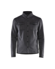 Afbeeldingen van PIQUE FLEECEVEST ZWART MELEE L 323225339991L