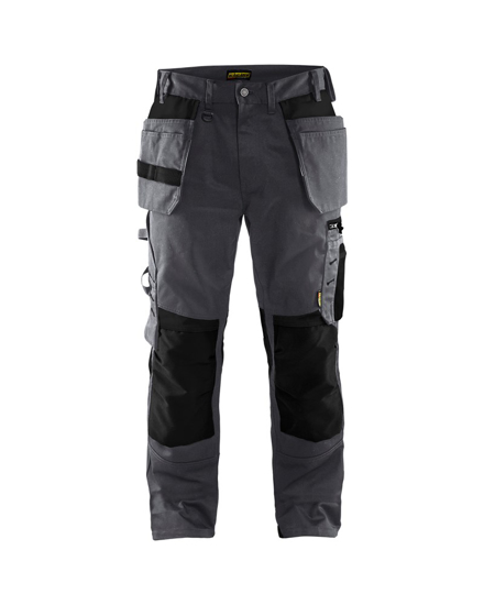 Afbeeldingen van WERKBROEK MET SPIJKERZAKKEN MEDIUM GRIJS/ZWART C52 155518609699C52
