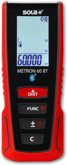 Afbeeldingen van SOLA LASER AFSTANDSMETER MET BLUETOOTH METRON BT 60 MTR