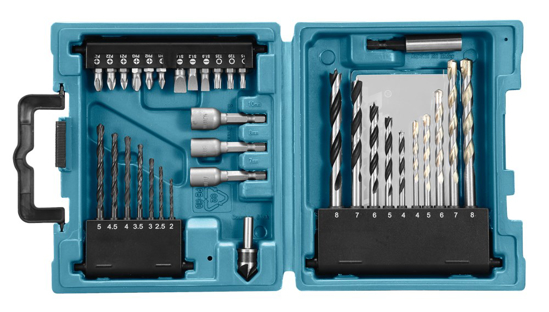 Afbeeldingen van MAKITA BOOR-/SCHROEFBITSET 34-DELIG D-36980