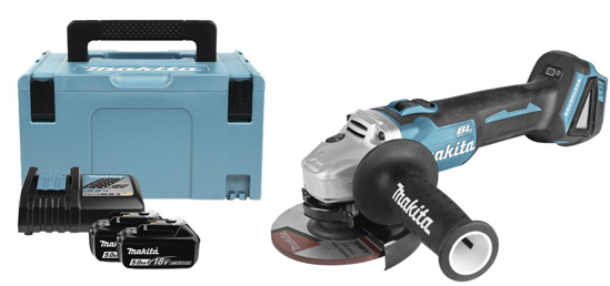 Afbeeldingen van MAKITA 18 V HAAKSE SLIJPER 125 MM DGA504RTJ