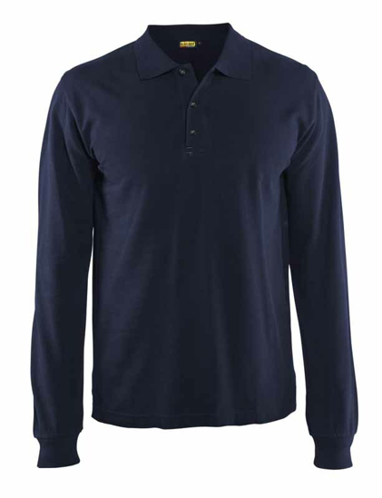 Afbeeldingen van POLOSHIRT LANGE MOUW MARINEBLAUW XXL 338810508900XXL