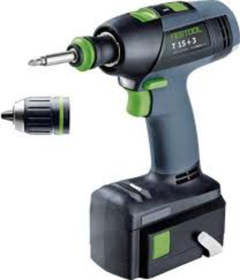 Afbeeldingen van FESTOOL ACCU-SCHROEFBOORMACHINE T 15+3 LI 3,0 PLUS