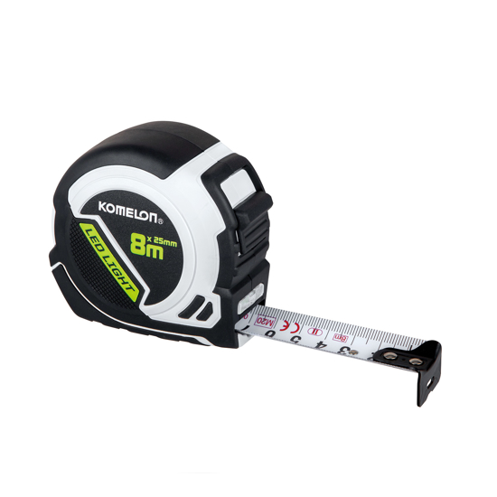 Afbeeldingen van KOMELON ROLBANDMAAT 8M X 25MM LED