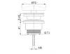 Afbeeldingen van CARAL VASTE WASTE GEBORSTELD MESSING 5/4"
