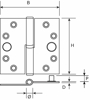 Afbeeldingen van H168D89892125 / KOGELSTIFT PAUM. 89X89 SKG ***� STAAL VERZ.R