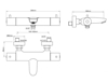 Afbeeldingen van CARAL THERMOSTATISCHE BADMENGKRAAN CHROOM 15CM