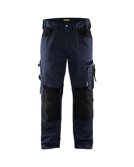 Afbeeldingen van WERKBROEK ZONDER SPIJKERZAKKEN DONKER MARINEBLAUW/ZWART C54 155618608699C54