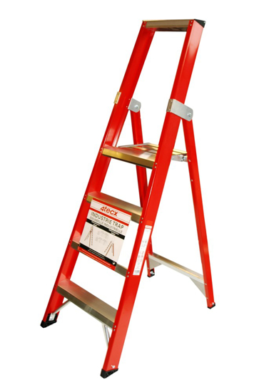 Afbeeldingen van TRAP ENKEL OPLOOPBAAR ALUMINIUM 1 X 5 TREDES 4T