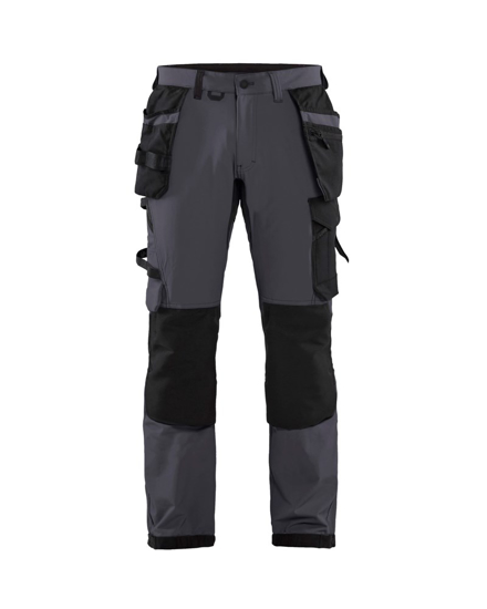Afbeeldingen van WERKBROEK 4-WEG STRETCH MEDIUM GRIJS/ZWART C52 152216459699C52