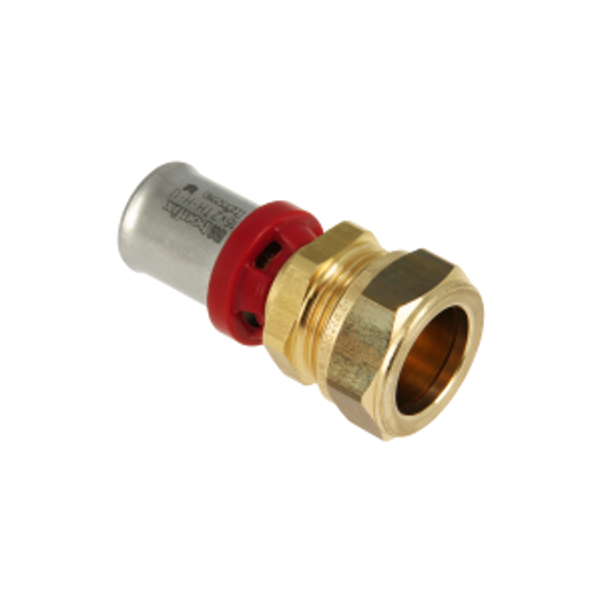 Afbeeldingen van BONFIX ALU-PERS RECHTE VERLOOPKOPPELING 16 X 12 MM KNEL