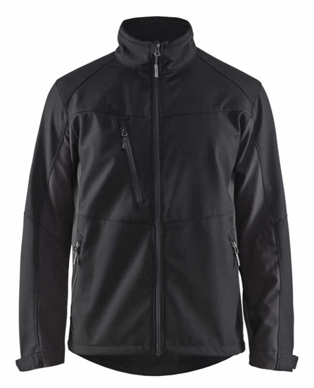 Afbeeldingen van SOFTSHELL JACK ZWART/DONKERGRIJS L 495025169998L