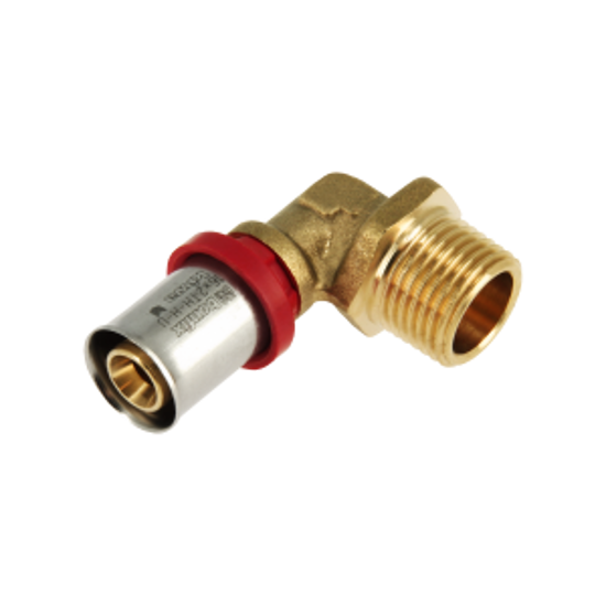 Afbeeldingen van BONFIX ALU-PERS KNIEKOPPELING 1/2" BUI X 16 MM
