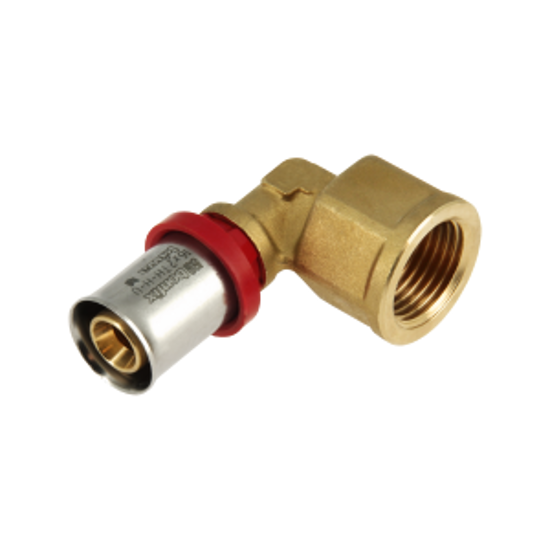 Afbeeldingen van BONFIX ALU-PERS KNIEKOPPELING 1/2" BI X 16 MM