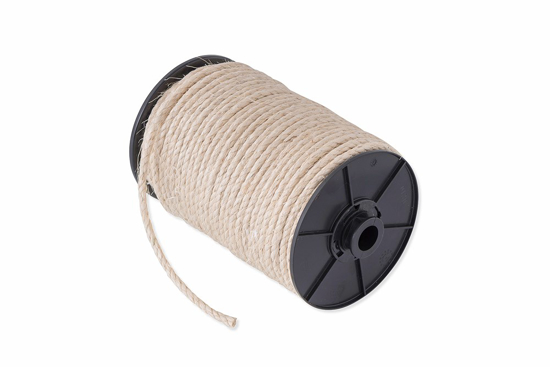 Afbeeldingen van  SISAL 3-STRENGS 06MM NATUREL ROL 60 MTR