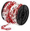 Afbeeldingen van KUNSTSTOF KETTING 06MM ROOD/WIT ROL 25 MTR