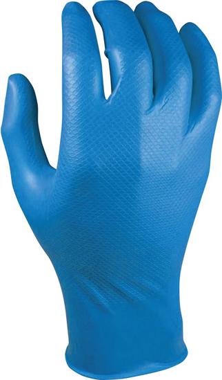 Afbeeldingen van OXXA WEGWERPHANDSCHOEN X-GRIPPAZ-PRO 44-570 BLAUW 50ST 0,15MM MT 3XL