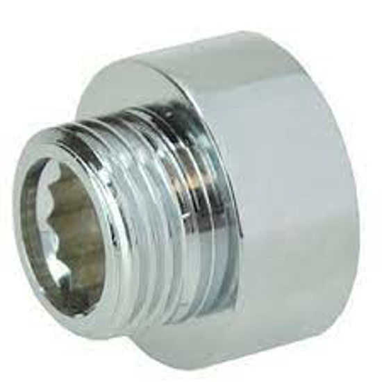 Afbeeldingen van KRAANVERLENGKOPPELING CHROOM 3/8" X 10MM