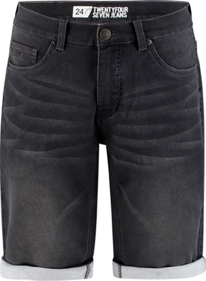 Afbeeldingen van 247 JEANS WERKBROEK ELM SHORT J04 JOGGING DENIM DONKER GRIJS W33-L13