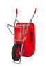 Afbeeldingen van KRUIWAGEN STRATENMAKER 100 LITER HDPE  ROOD 4T