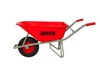Afbeeldingen van KRUIWAGEN STRATENMAKER 100 LITER HDPE  ROOD 4T