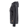 Afbeeldingen van HOODED SWEATSHIRT MET RITS ZWART MELEE S 339811579991S