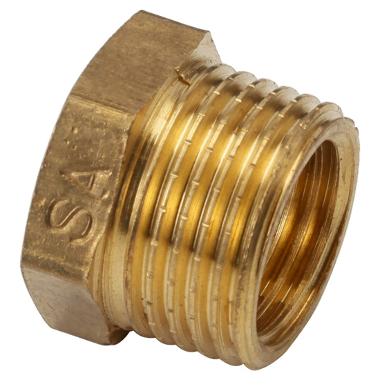 Afbeeldingen van MESSING GASDRAAD VERLOOPRING 3/8"BUI X 1/8"BI