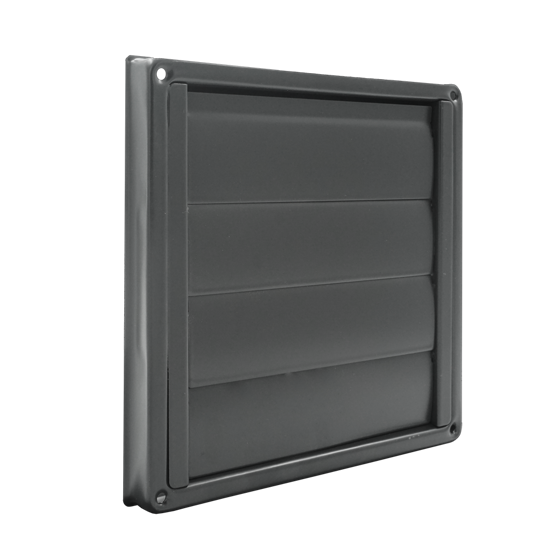 Afbeeldingen van LAMELLENROOSTER RVS 304 ZWART RAL7021 �100MM
