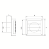 Afbeeldingen van LAMELLENROOSTER RVS 304 ZWART RAL7021 �100MM