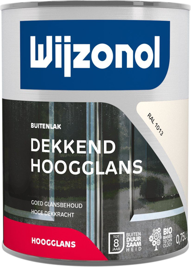Afbeeldingen van WIJZONOL DEKKEND HOOGGLANSLAK 750ML RAL 1013