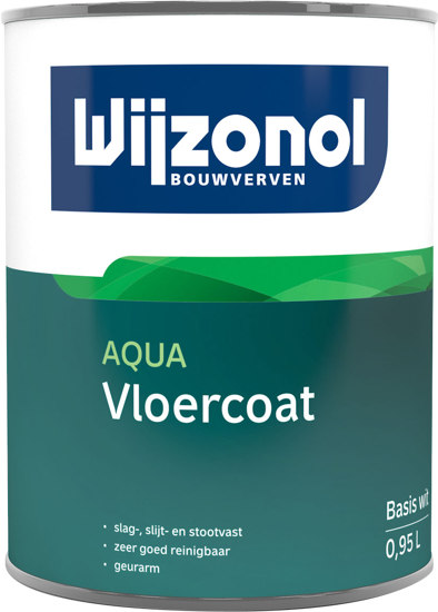 Afbeeldingen van WIJZONOL AQUA VLOERCOAT MAT BASIS TRANSPARANT 900ML