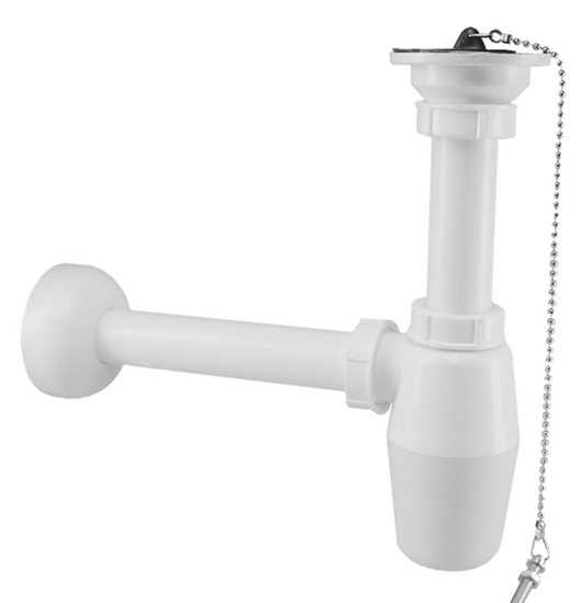 Afbeeldingen van PLUG-BEKERSIFON WIT PVC 5/4" X 32MM