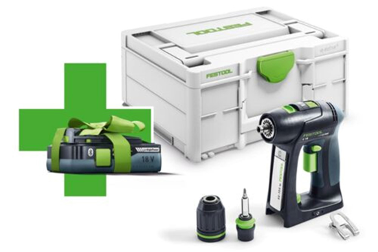 Afbeeldingen van FESTOOL ACCU SCHROEFBOORMACHINE C 18 BASIC 4,0