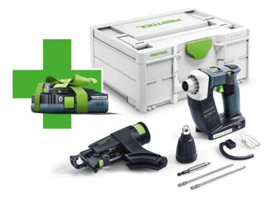 Afbeeldingen van FESTOOL ACCU SCHROEFAUTOMAAT DURADRIVE DWC 18-4500- BASIC 4,0