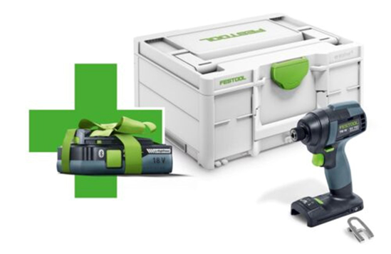 Afbeeldingen van FESTOOL ACCU SLAGSCHROEVENDRAAIER TID 18 BASIC 4,0
