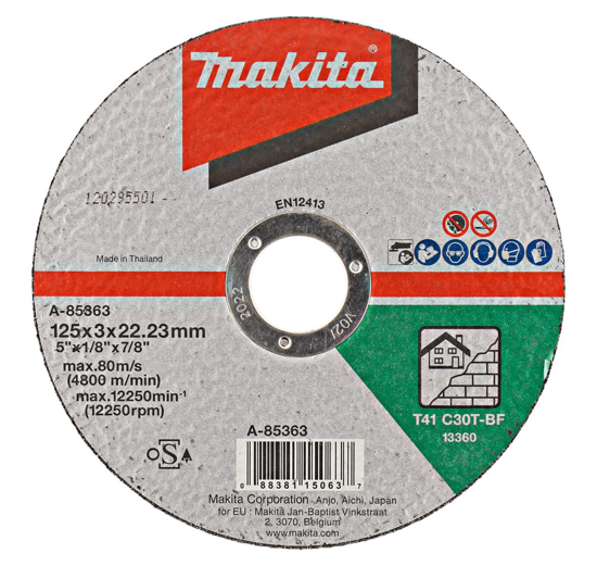 Afbeeldingen van MAKITA DOORSLIJPSCHIJF STEEN A-85363