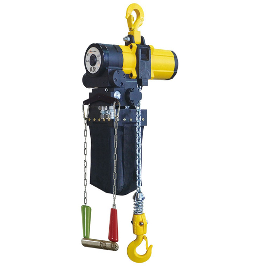 Afbeeldingen van DELTA PNEUMATISCHE KETTINGTAKEL - 0,5 TON - MET 6 METER HIJSHOOGTE - 1 PART - ATEX ZONE 2