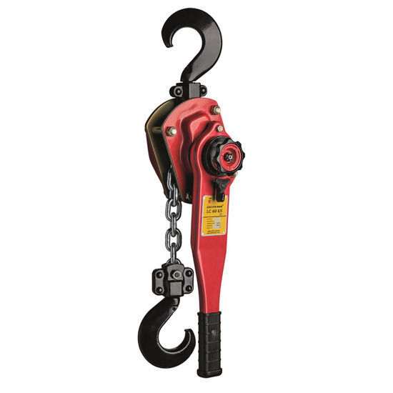 Afbeeldingen van DELTA RED - PREMIUM SJORTAKEL MET SCHEEPSWERF HAKEN - 3 TON - MET 3 METER HIJSHOOGTE - LC 60 KN