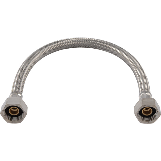 Afbeeldingen van FLEXIBELE AANSLUITSLANG KIWA RVS 60CM 1/2"BI X 1/2" BINNENDRAAD