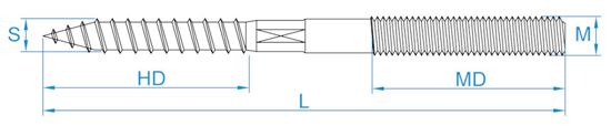Afbeeldingen van STOKEIND RVS-A2 SW-8 M10X100 (50)